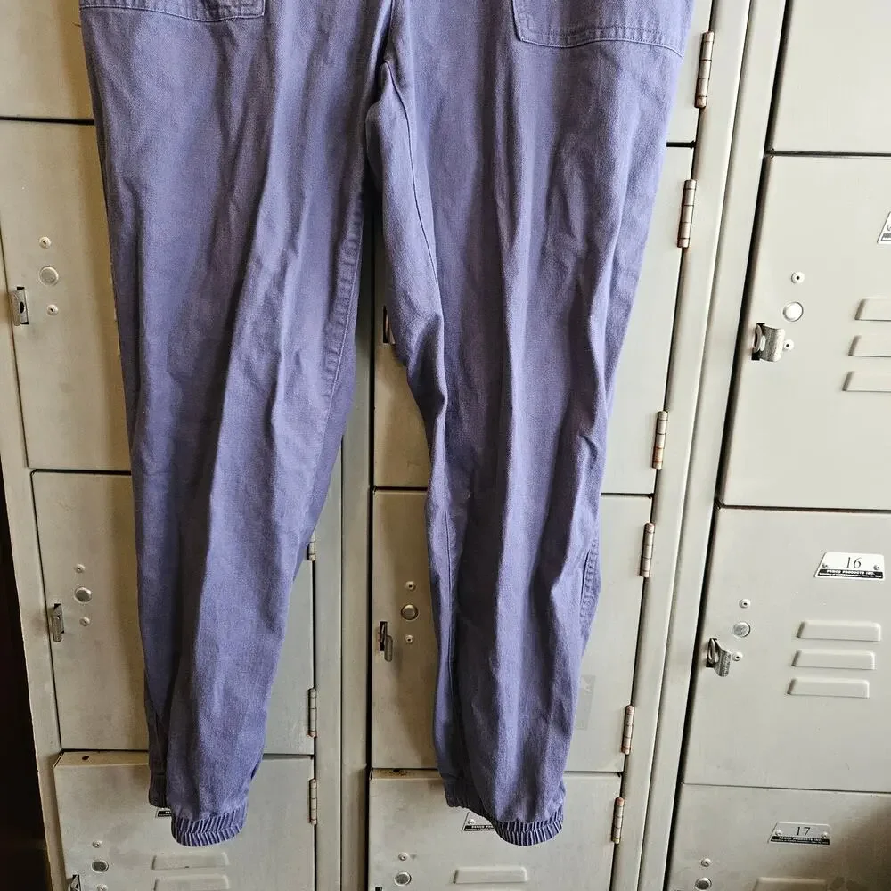 GAP ladies blue twill jogger pants - size large NWOT